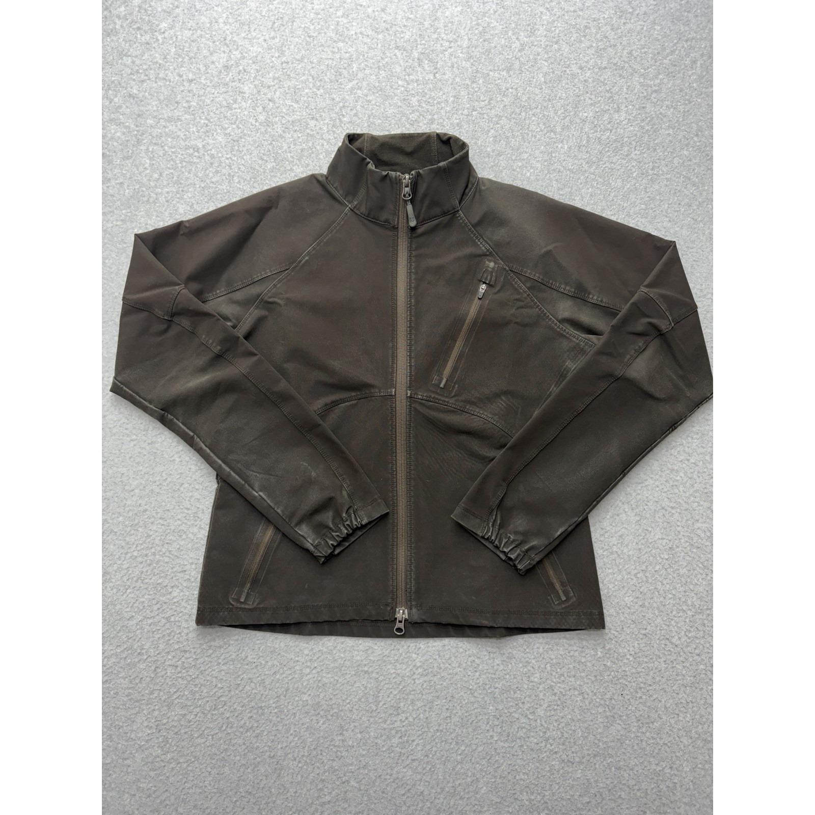 Ibex Climawool Softshell Jacket Womens S Brown Merino Wool Blend Full Zip Patina